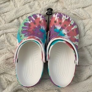 Tie Dye Crocs - New With Tags
